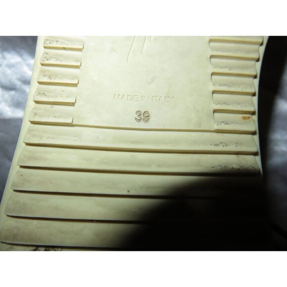 Giuseppe Zanotti Python Embossed Italian Leather Devon Skate Shoes Sneakers 39 - Picture 11 of 11